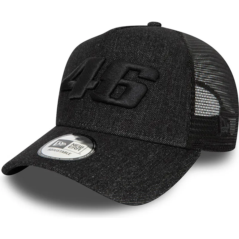 epci-curbata-negru-snapback-9forty-a-frame-denim-de-valentino-rossi-vr46-motogp-de-new-era