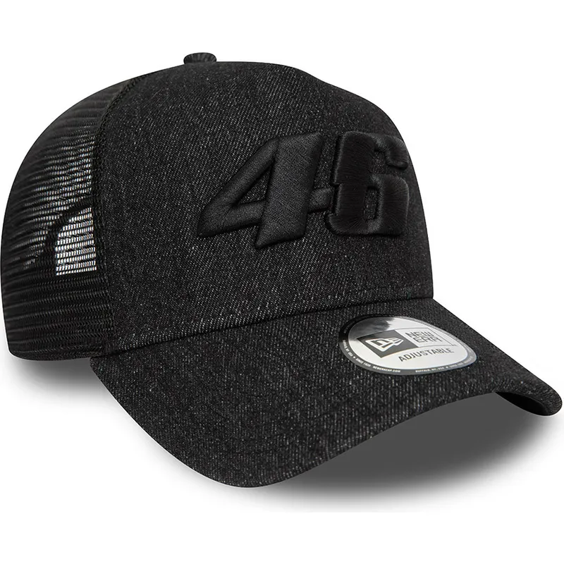 epci-curbata-negru-snapback-9forty-a-frame-denim-de-valentino-rossi-vr46-motogp-de-new-era