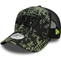 epci-curbata-negru-snapback-9forty-a-frame-poly-print-de-valentino-rossi-vr46-motogp-de-new-era