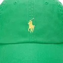 casquette-courbee-verte-ajustable-avec-logo-jaune-cotton-chino-classic-sport-polo-ralph-lauren