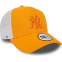 epci-curbata-portocaliu-snapback-a-frame-league-essential-de-new-york-yankees-mlb-de-new-era
