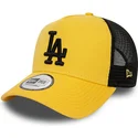 epci-curbata-galben-snapback-a-frame-league-essential-de-los-angeles-dodgers-mlb-de-new-era