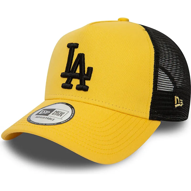 epci-curbata-galben-snapback-a-frame-league-essential-de-los-angeles-dodgers-mlb-de-new-era