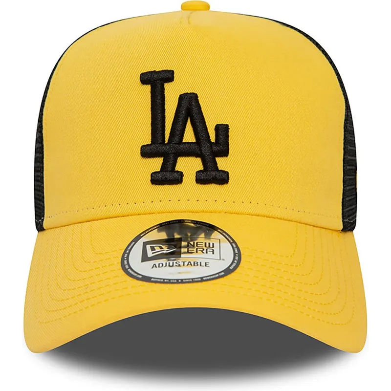 epci-curbata-galben-snapback-a-frame-league-essential-de-los-angeles-dodgers-mlb-de-new-era