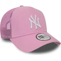 epci-curbata-roz-snapback-a-frame-league-essential-de-new-york-yankees-mlb-de-new-era