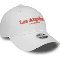 cappellino-bianco-regolabile-da-donna-9twenty-wordmark-di-los-angeles-california-di-new-era