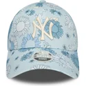 epci-curbata-albastru-reglabila-9forty-floral-all-over-print-de-new-york-yankees-mlb-de-new-era