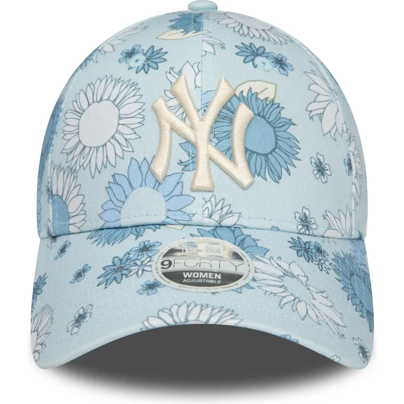 epci-curbata-albastru-reglabila-9forty-floral-all-over-print-de-new-york-yankees-mlb-de-new-era