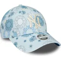 epci-curbata-albastru-reglabila-9forty-floral-all-over-print-de-new-york-yankees-mlb-de-new-era