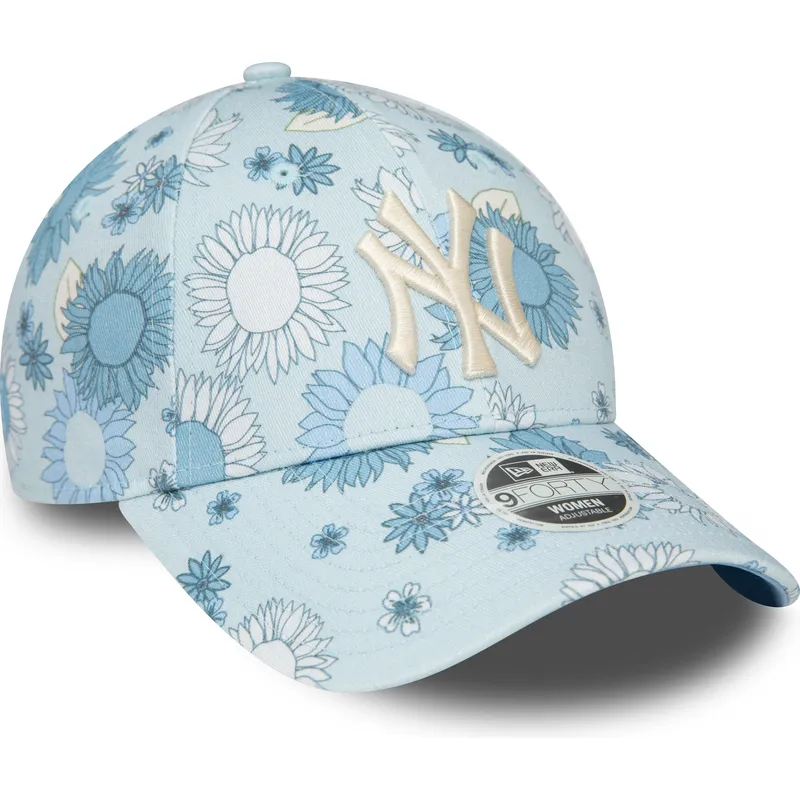 epci-curbata-albastru-reglabila-9forty-floral-all-over-print-de-new-york-yankees-mlb-de-new-era