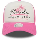epci-curbata-roz-snapback-a-frame-foam-front-de-florida-beach-club-de-new-era