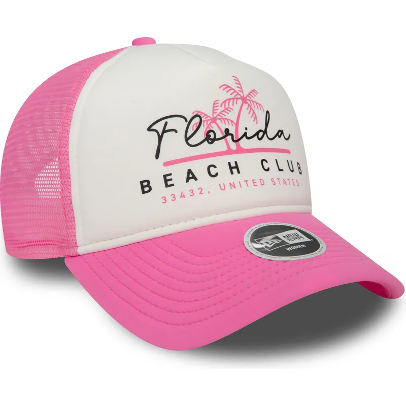 epci-curbata-roz-snapback-a-frame-foam-front-de-florida-beach-club-de-new-era