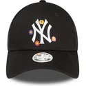 epci-curbata-negru-reglabila-9forty-flower-de-new-york-yankees-mlb-de-new-era