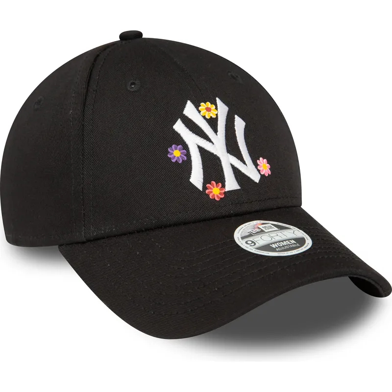 epci-curbata-negru-reglabila-9forty-flower-de-new-york-yankees-mlb-de-new-era