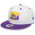 cappello-snapback-bianco-e-viola-9fifty-white-crown-dei-los-angeles-lakers-nba-di-new-era