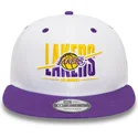 cappello-snapback-bianco-e-viola-9fifty-white-crown-dei-los-angeles-lakers-nba-di-new-era