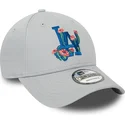 epci-curbata-gri-reglabila-9forty-flower-icon-de-los-angeles-dodgers-mlb-de-new-era