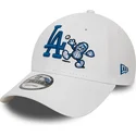 epci-curbata-alb-reglabila-9forty-food-character-de-los-angeles-dodgers-mlb-de-new-era
