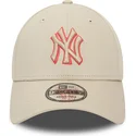 epci-curbata-bej-reglabila-9forty-team-outline-de-new-york-yankees-mlb-de-new-era