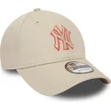epci-curbata-bej-reglabila-9forty-team-outline-de-new-york-yankees-mlb-de-new-era
