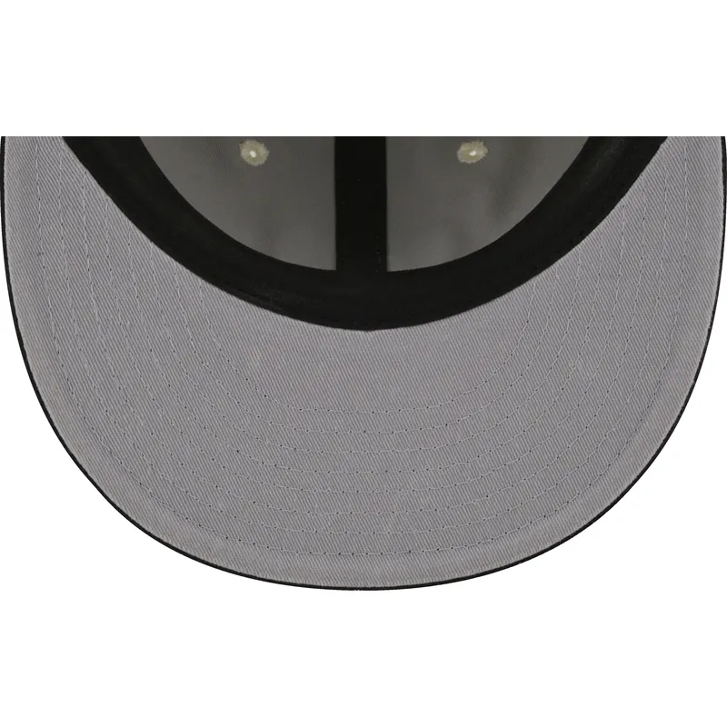 beige-och-svart-justerbar-platt-keps-9fifty-retro-crown-denim-oakland-raiders-nfl-fran-new-era