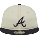 epci-plata-bej-snapback-9fifty-retro-crown-denim-de-atlanta-braves-mlb-de-new-era