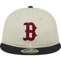 epci-plata-bej-snapback-9fifty-retro-crown-denim-de-boston-red-sox-mlb-de-new-era