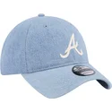 epci-curbata-albastru-reglabila-9twenty-washed-denim-de-atlanta-braves-mlb-de-new-era