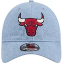 epci-curbata-albastru-banda-reglabila-9twenty-washed-denim-de-chicago-bulls-nba-de-new-era