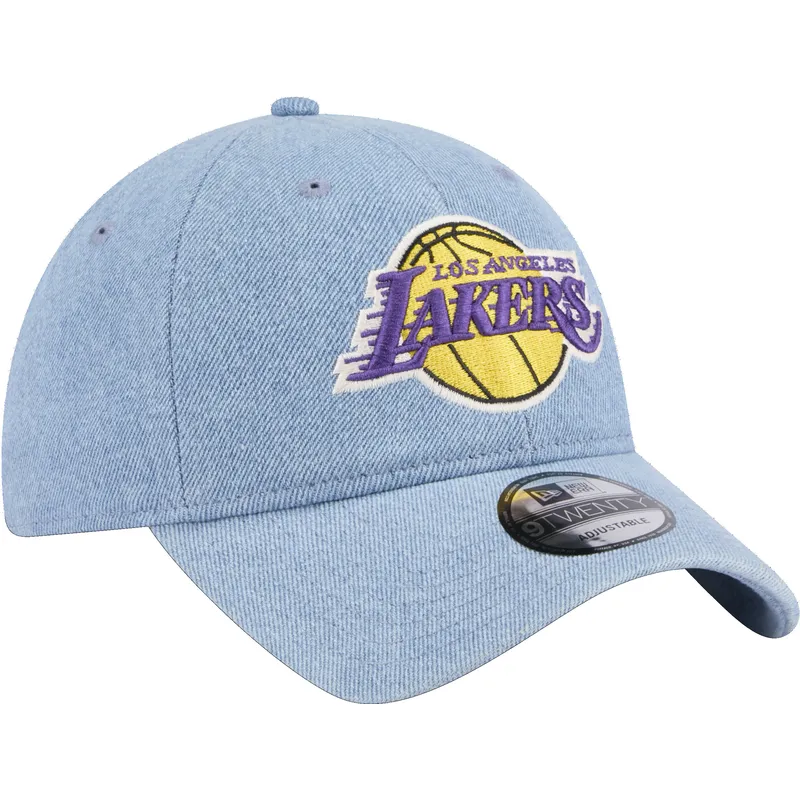 epci-curbata-albastru-reglabila-9twenty-washed-denim-de-los-angeles-lakers-nba-de-new-era
