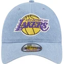 epci-curbata-albastru-reglabila-9twenty-washed-denim-de-los-angeles-lakers-nba-de-new-era