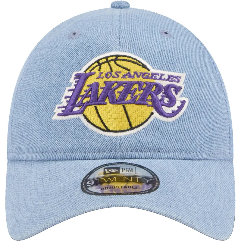 epci-curbata-albastru-reglabila-9twenty-washed-denim-de-los-angeles-lakers-nba-de-new-era