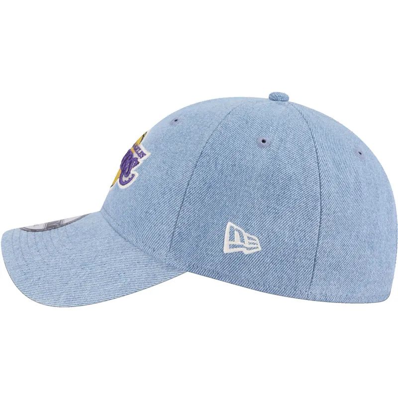 epci-curbata-albastru-reglabila-9twenty-washed-denim-de-los-angeles-lakers-nba-de-new-era