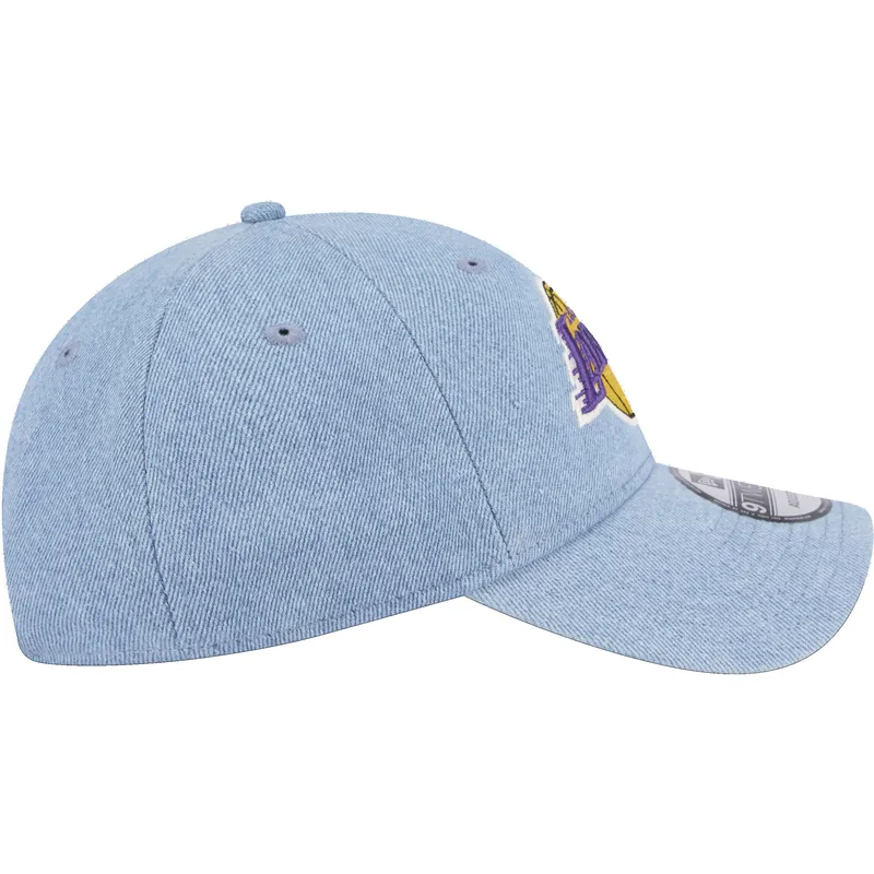 epci-curbata-albastru-reglabila-9twenty-washed-denim-de-los-angeles-lakers-nba-de-new-era