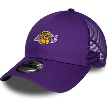 Justerbar violett kurvad keps 9FORTY Home Field Los Angeles Lakers NBA från New Era