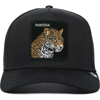 Goorin Bros. Leopard Pantera The Farm Premium Black Trucker Hat