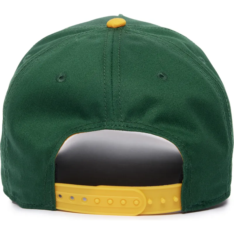 grune-und-gelbe-snapback-cap-mit-gebogenem-schirm-elefant-extra-large-100-the-farm-all-over-canvas-von-goorin-bros