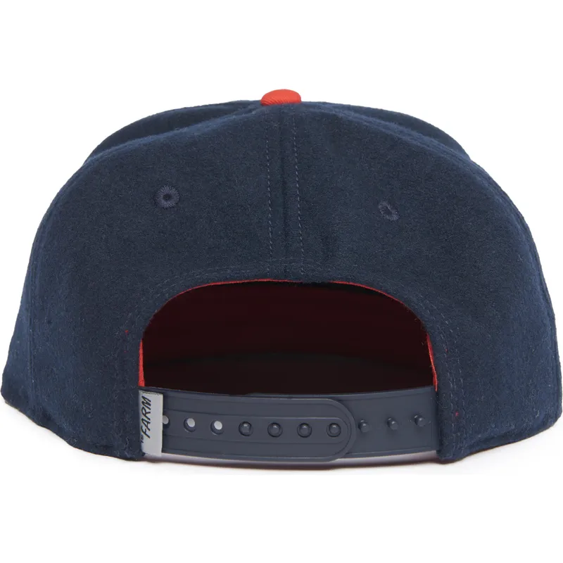 marineblaue-und-braune-flatcap-snapback-wolf-lone-wolf-one-pack-the-farm-flats-von-goorin-bros