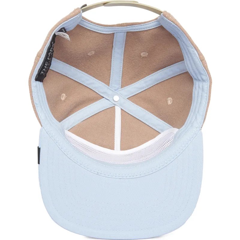 berretto-piatto-marrone-e-blu-snapback-gallo-cock-free-range-the-farm-flats-di-goorin-bros