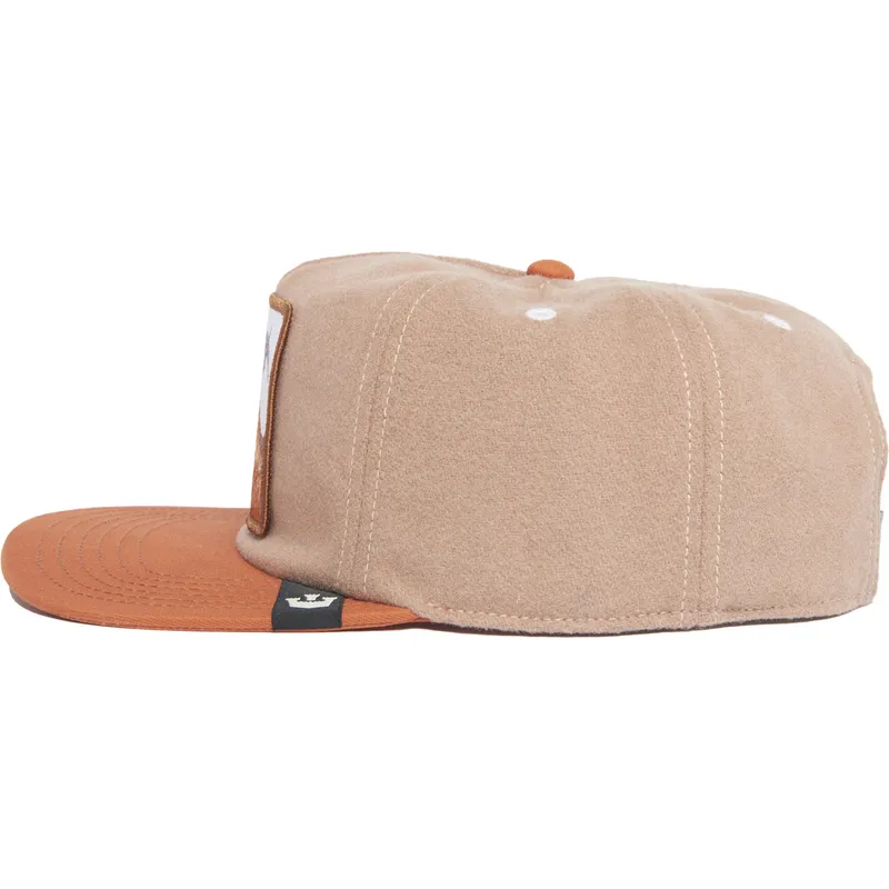 brazowa-plaska-czapka-snapback-koza-goat-alpine-base-the-farm-flats-goorin-bros