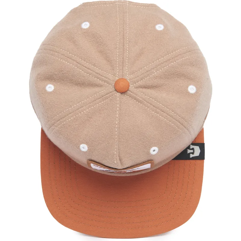goorin-bros-snapback-kappe-braun-flachkappe-ziege-goat-alpine-base-the-farm-flats