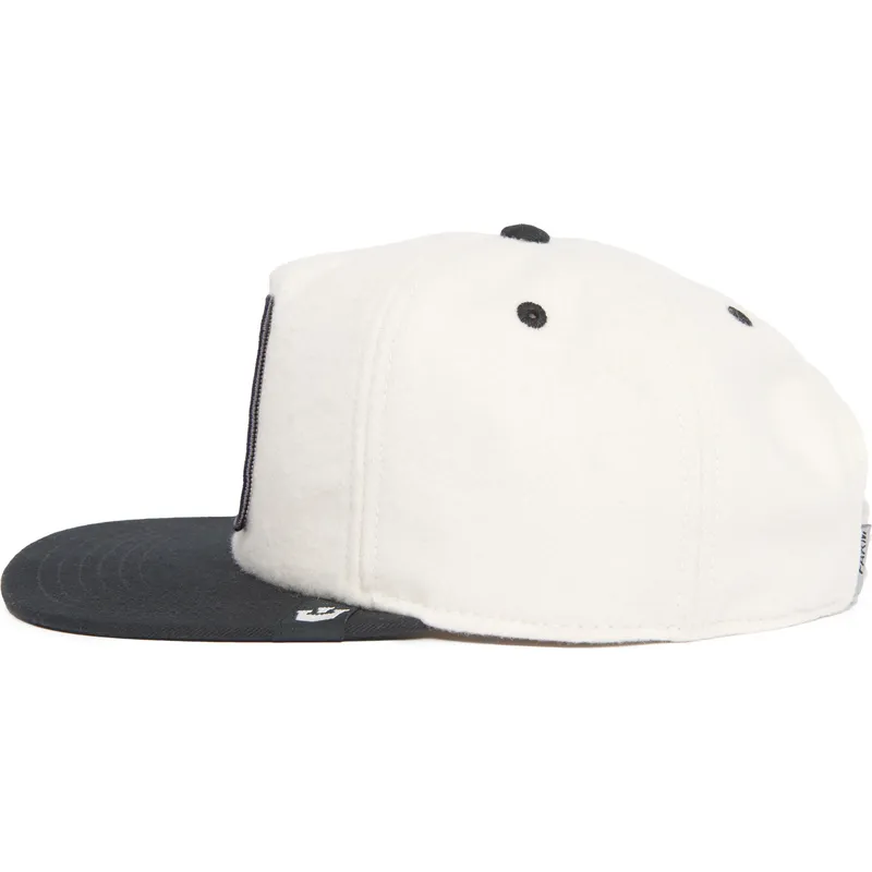 schwarz-weisse-snapback-kappe-panther-black-panther-stealth-explorer-the-farm-flats-von-goorin-bros