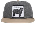 graue-und-braune-flatcap-snapback-schaf-black-sheep-flock-mountain-the-farm-flats-von-goorin-bros