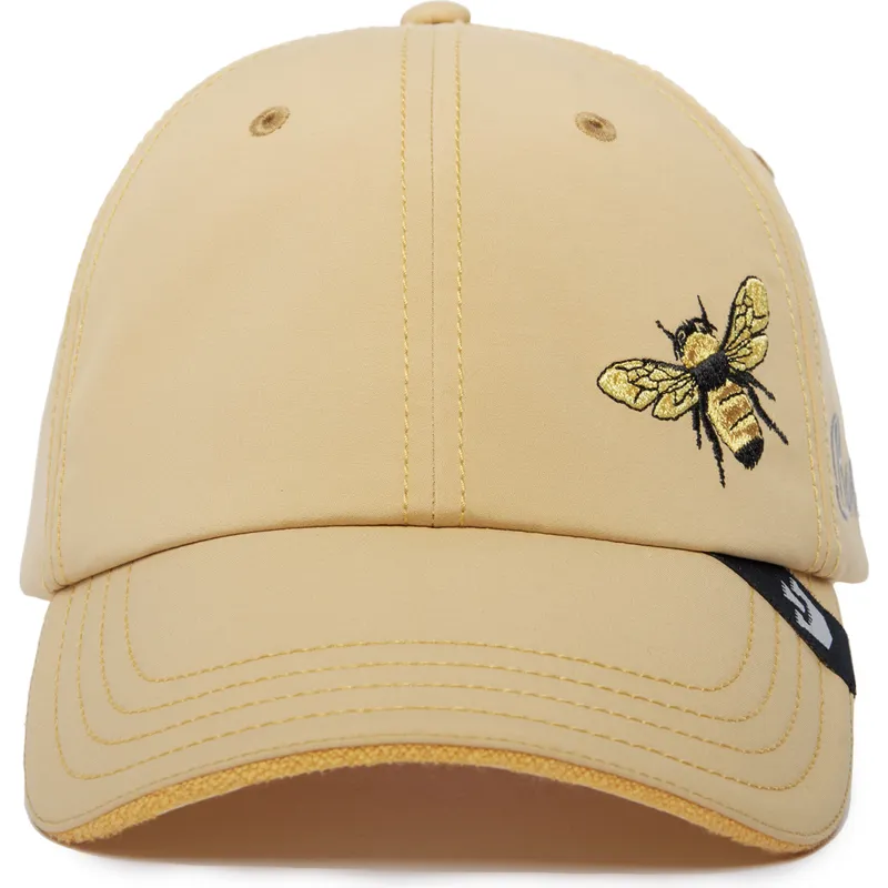 gelbe-gebogene-verstellbare-kappe-biene-boss-honey-love-the-farm-lady-balls-von-goorin-bros