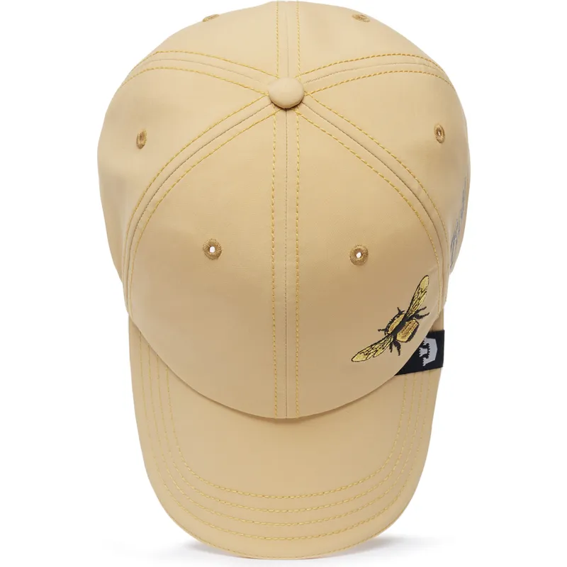 gelbe-gebogene-verstellbare-kappe-biene-boss-honey-love-the-farm-lady-balls-von-goorin-bros