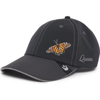 Gorra curva negra ajustable mariposa Long Live The Queen The Farm Lady Balls de Goorin Bros.