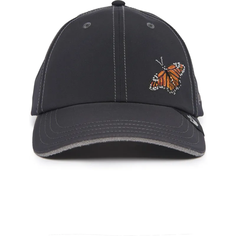 schwarze-verstellbare-curved-cap-schmetterling-long-live-the-queen-the-farm-lady-balls-von-goorin-bros