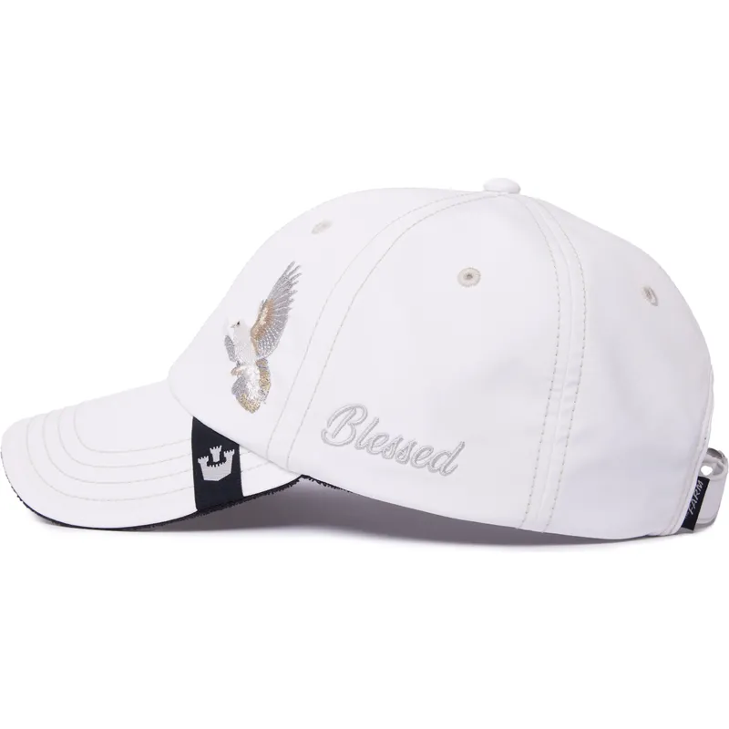 cappello-curvo-bianco-regolabile-paloma-2-blessed-2-b-stressed-the-farm-lady-balls-di-goorin-bros