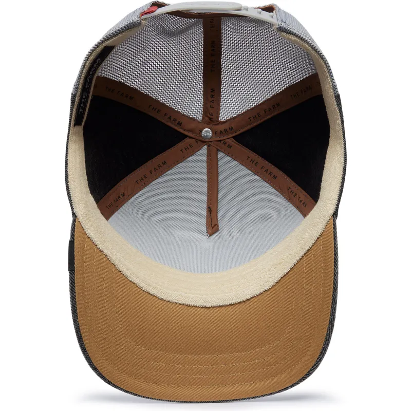 epci-curbata-gri-snapback-the-farm-nude-denim-the-farm-de-goorin-bros