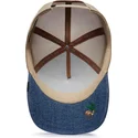 czapka-trucker-niebieska-i-bezowa-krolik-tricky-silky-rabbit-the-farm-silky-roots-goorin-bros